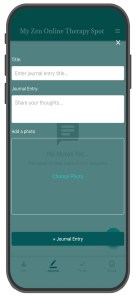 MyZOTS journal entry screen.